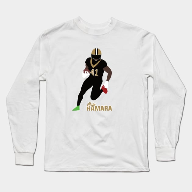 Alvin Kamara Long Sleeve T-Shirt by islandersgraphics